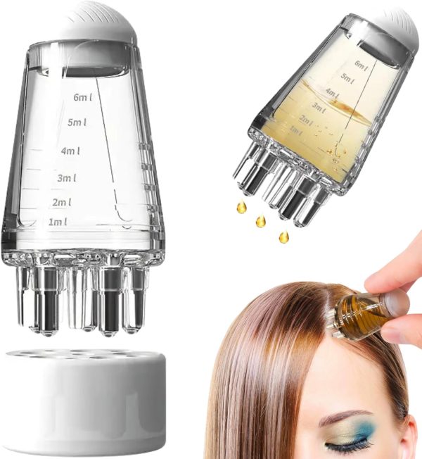 Scalp Root Hair Oil Applicator – Mini Massage Comb for Hair Growth & Oil Control