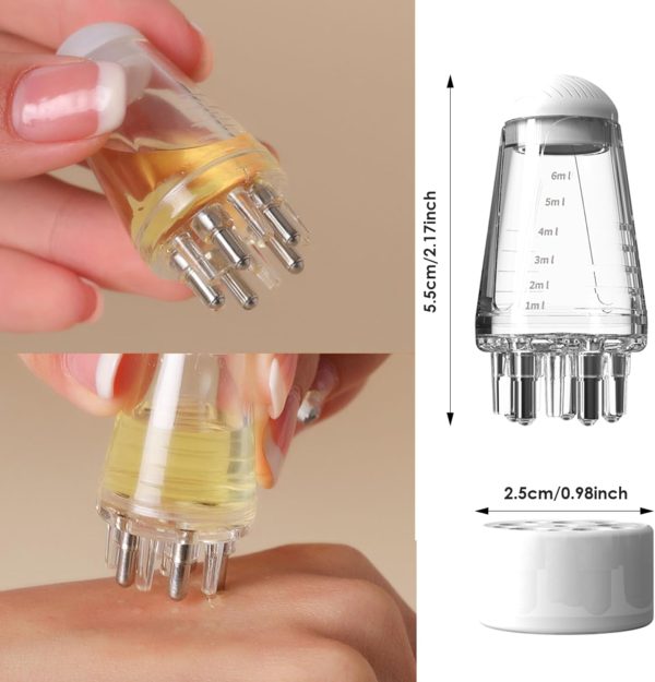 Scalp Root Hair Oil Applicator – Mini Massage Comb for Hair Growth & Oil Control