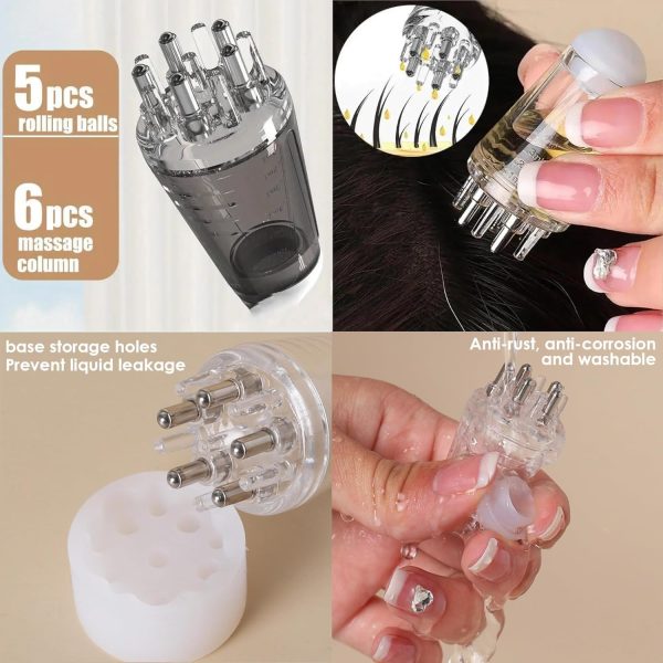Scalp Root Hair Oil Applicator – Mini Massage Comb for Hair Growth & Oil Control