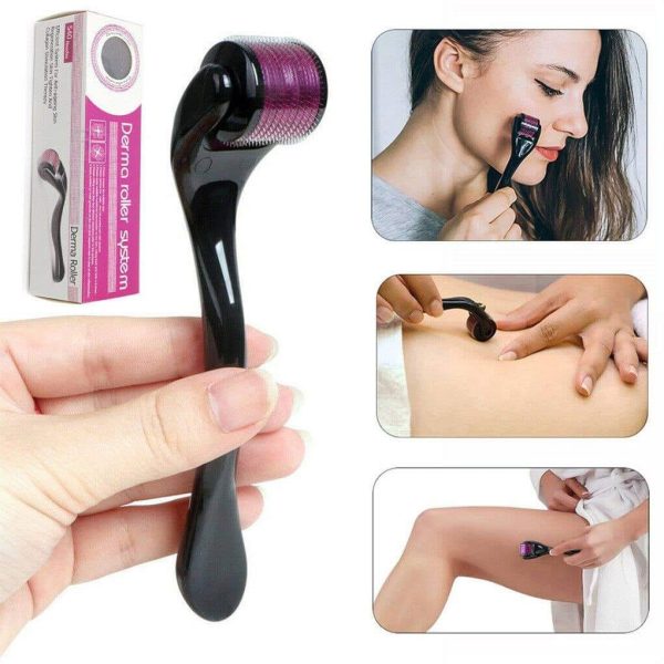 Facial Roller Combo Pack – Jade Roller, Ice Roller & Derma Roller | 3-in-1 Skincare Massage Set
