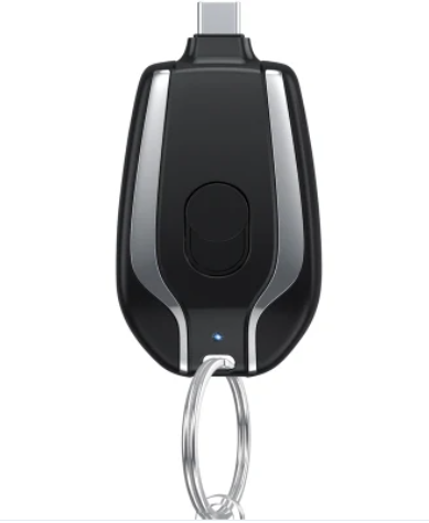 Keychain Power Bank – Mini Portable Emergency Charger Pod | Compact USB Backup Power (Random Color)