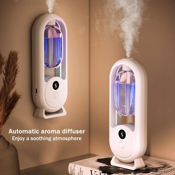 Rechargeable 5-Mode Aromatic Diffuser – 50ml Essential Oil Air Freshener for Home, Bedroom & Bathroom