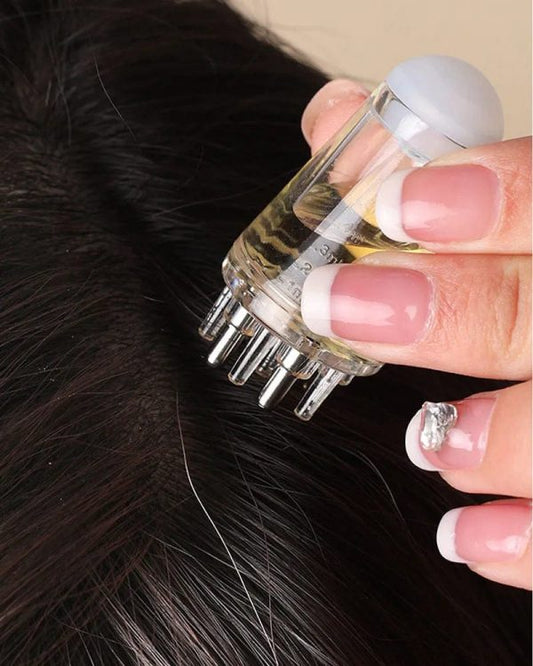 Scalp Root Hair Oil Applicator – Mini Massage Comb for Hair Growth & Oil Control