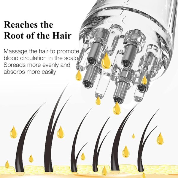 Scalp Root Hair Oil Applicator – Mini Massage Comb for Hair Growth & Oil Control